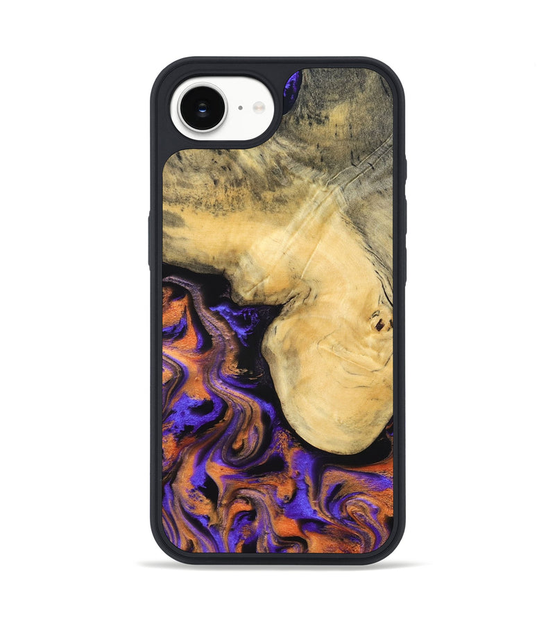 iPhone 16e Wood Phone Case - Ocean (Purple, 832372)