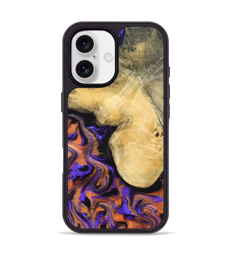 iPhone 17 Wood Phone Case - Ocean (Purple, 832372)