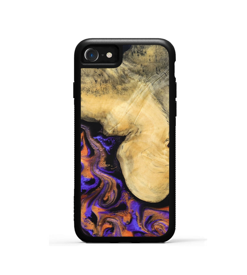 iPhone SE Wood Phone Case - Ocean (Purple, 832372)