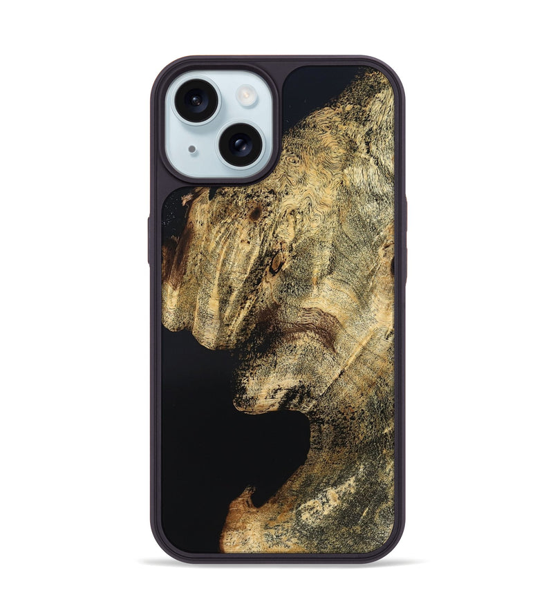 iPhone 15 Wood Phone Case - Maria (Wood Burl, 832378)