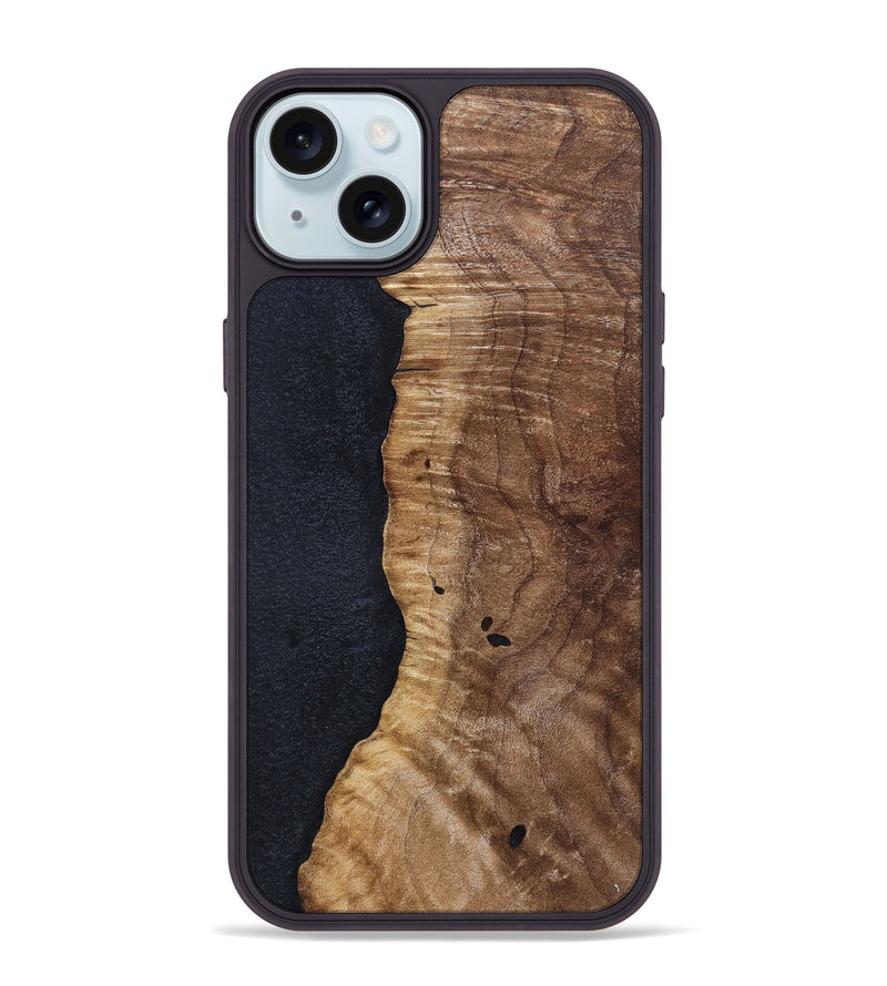 iPhone 15 Plus Wood Phone Case - Kellie (Wood Burl, 832379)