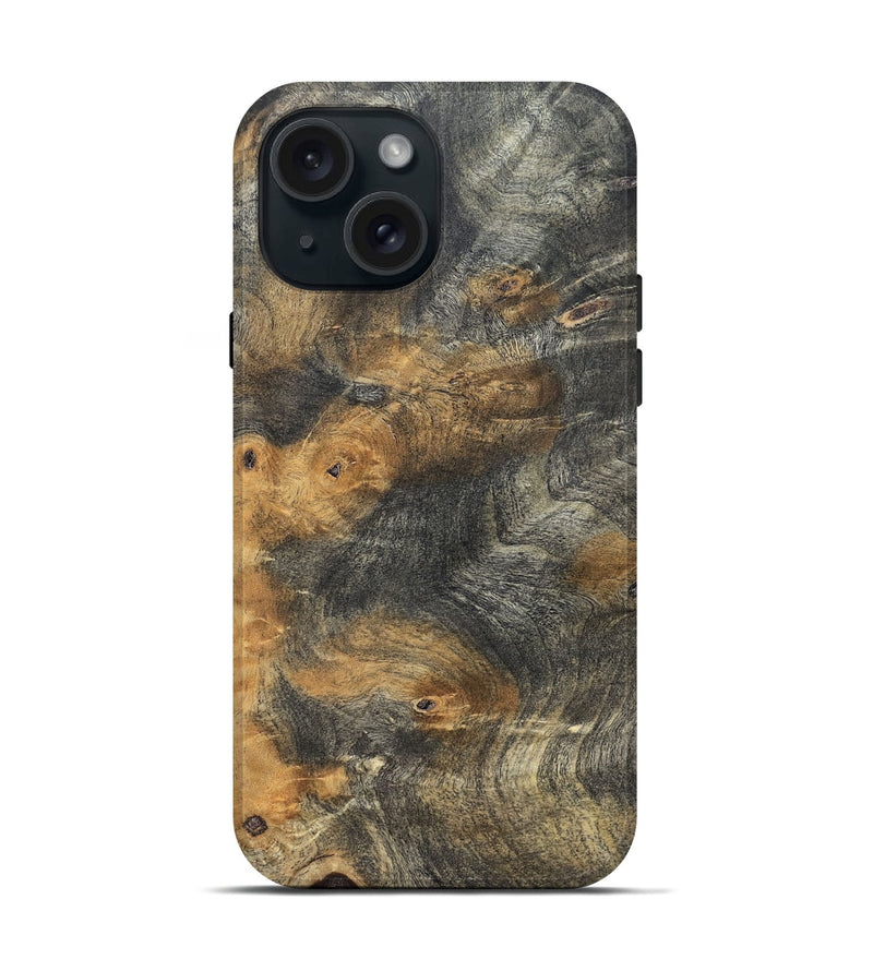 iPhone 15 Wood Live Edge Phone Case - Chrissy (Solid Wood, 832398)
