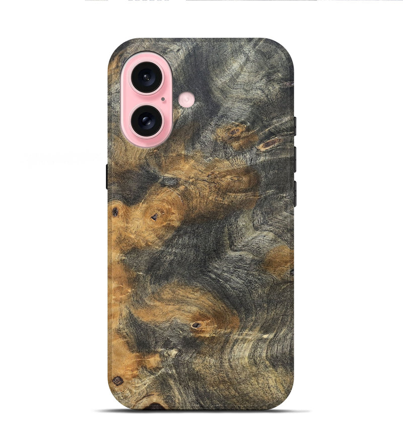iPhone 16 Wood Live Edge Phone Case - Chrissy (Solid Wood, 832398)