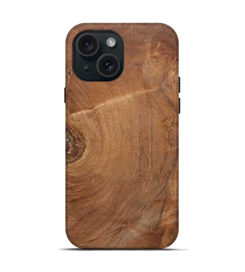 iPhone 15 Wood Live Edge Phone Case - Jaydin (Solid Wood, 832401)