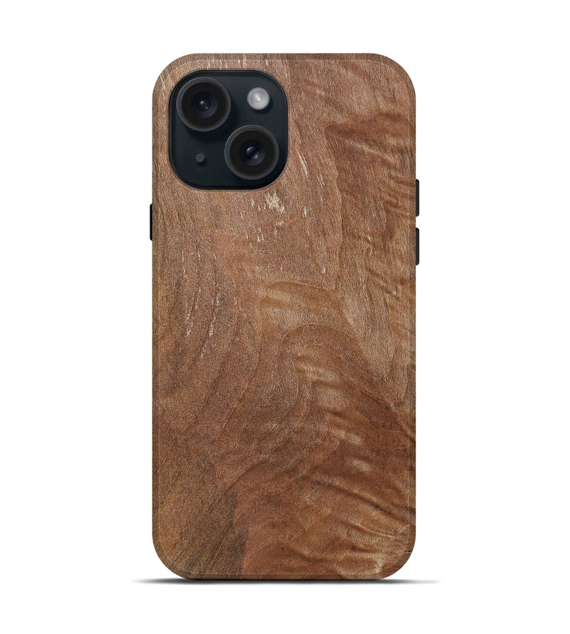 iPhone 15 Wood Live Edge Phone Case - Elian (Solid Wood, 832405)