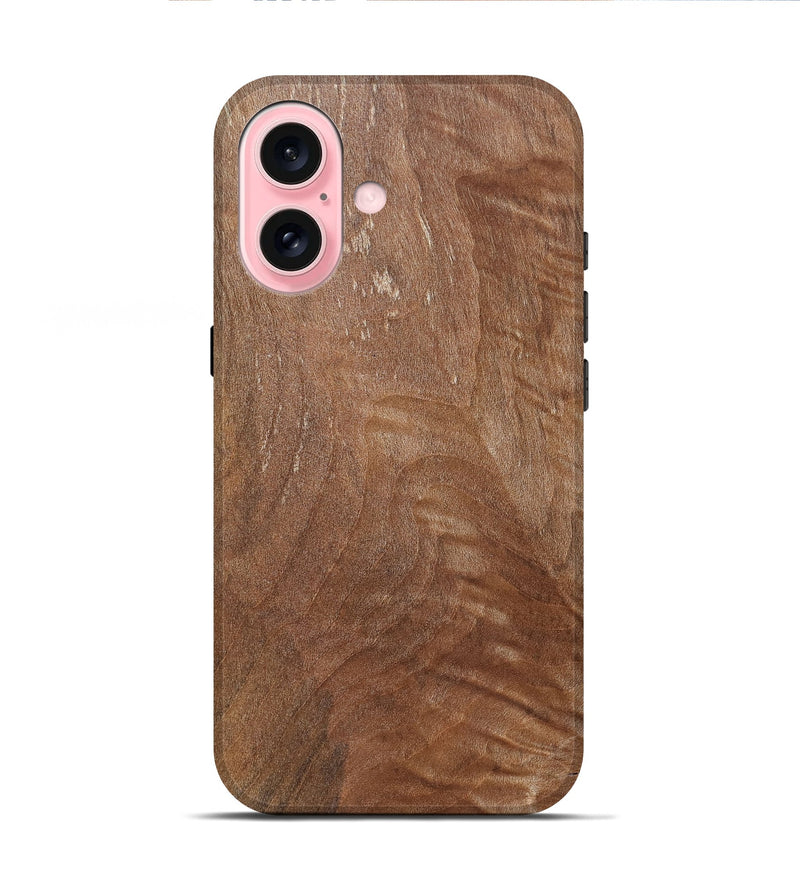 iPhone 16 Wood Live Edge Phone Case - Elian (Solid Wood, 832405)