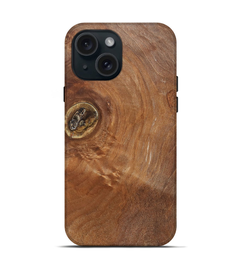 iPhone 15 Wood Live Edge Phone Case - Eda (Solid Wood, 832408)
