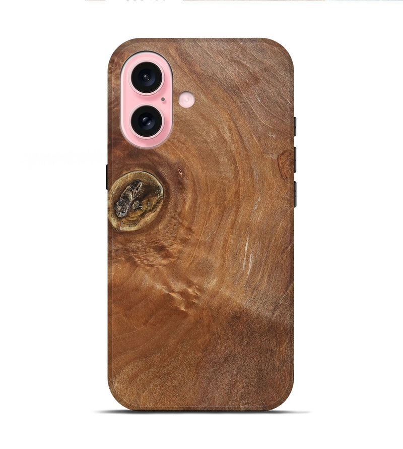 iPhone 16 Wood Live Edge Phone Case - Eda (Solid Wood, 832408)