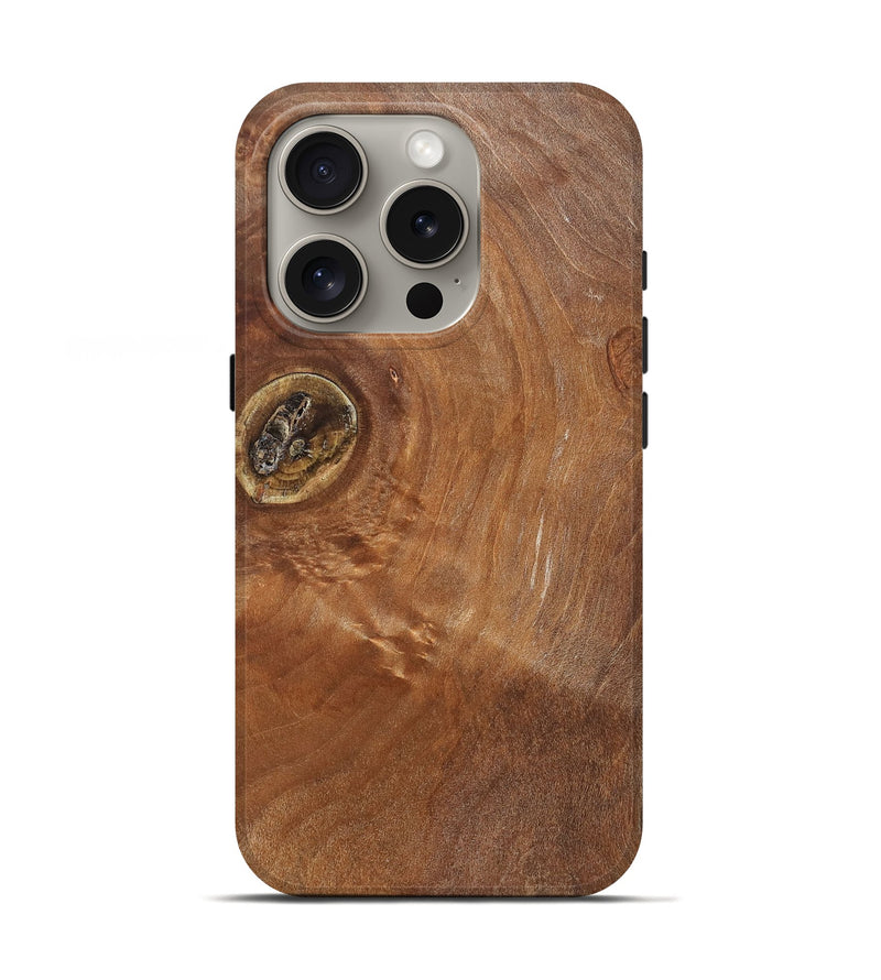 iPhone 16 Pro Wood Live Edge Phone Case - Eda (Solid Wood, 832408)