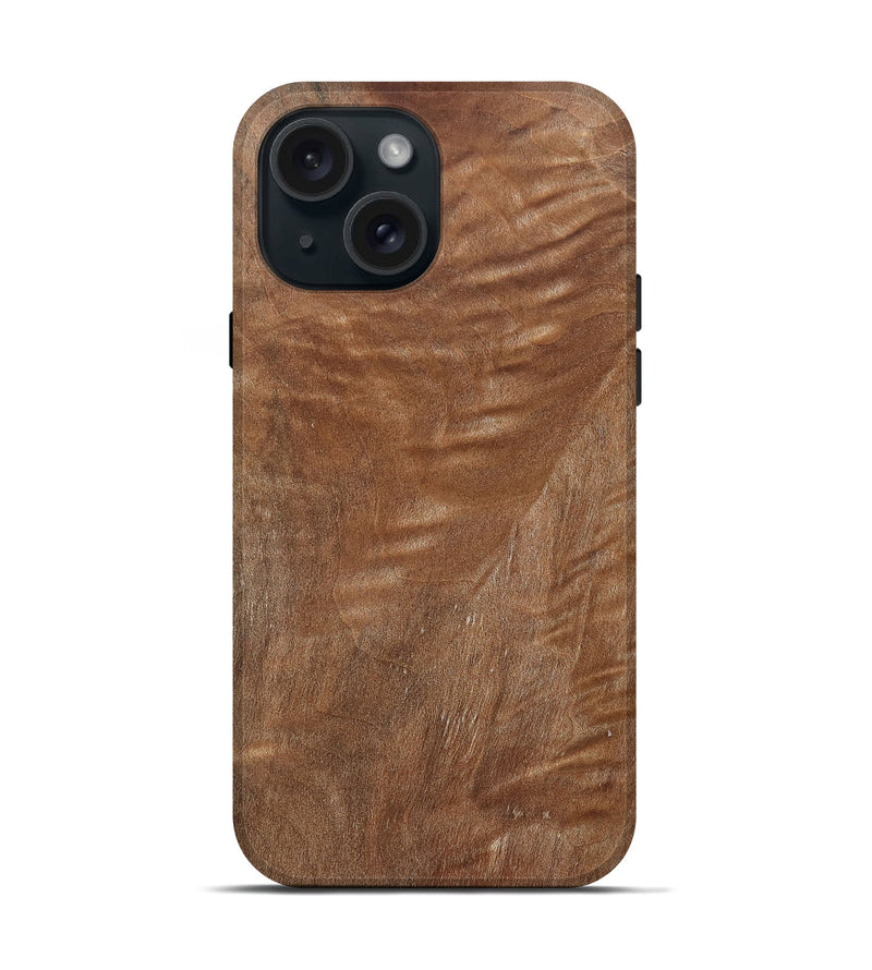 iPhone 15 Wood Live Edge Phone Case - Logan (Solid Wood, 832410)