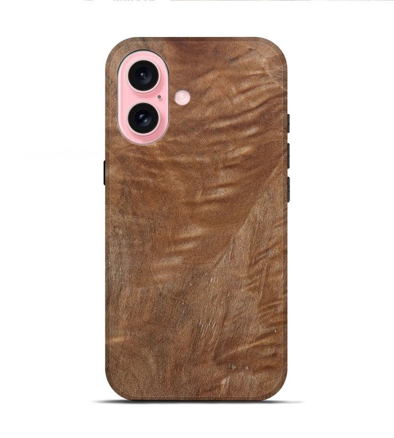 iPhone 16 Wood Live Edge Phone Case - Logan (Solid Wood, 832410)