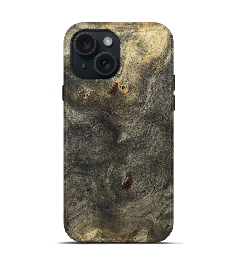 iPhone 15 Wood Live Edge Phone Case - Nala (Solid Wood, 832413)