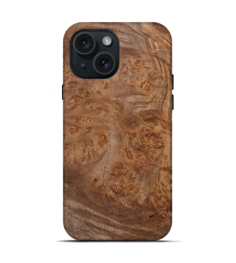 iPhone 15 Wood Live Edge Phone Case - Aliza (Solid Wood, 832414)