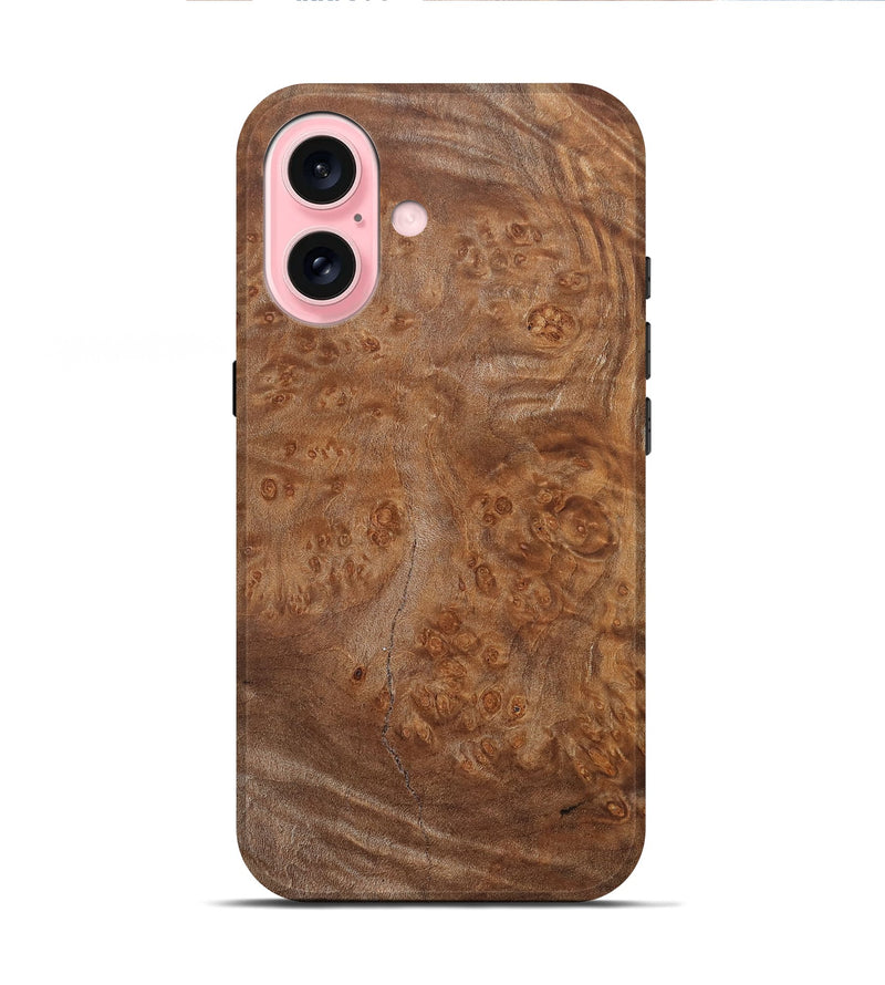 iPhone 16 Wood Live Edge Phone Case - Aliza (Solid Wood, 832414)