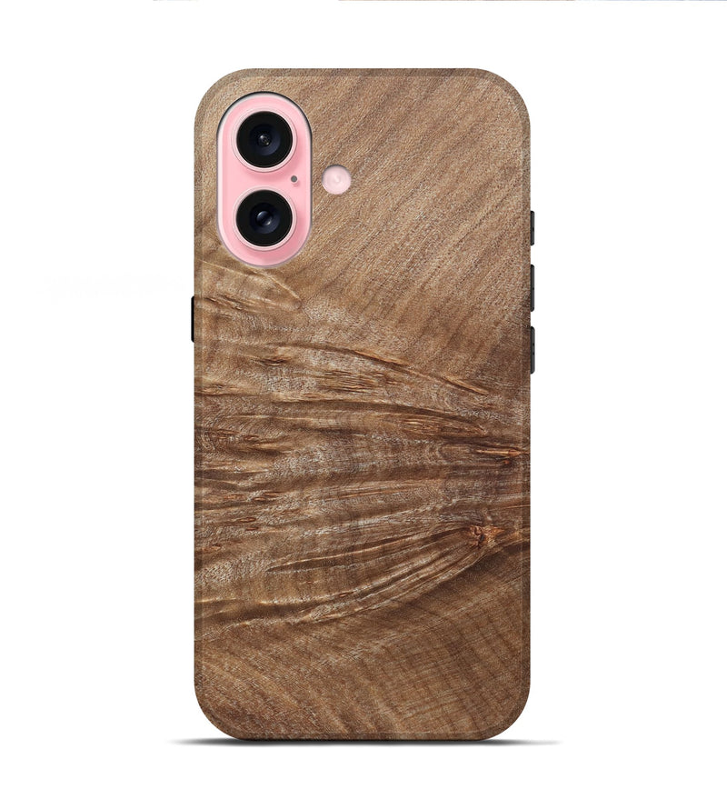 iPhone 16 Wood Live Edge Phone Case - Callie (Solid Wood, 832417)