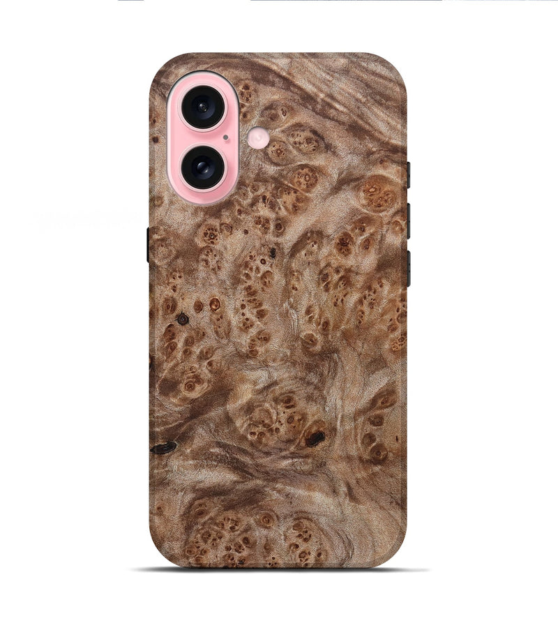 iPhone 16 Wood Live Edge Phone Case - Jessica (Solid Wood, 832418)