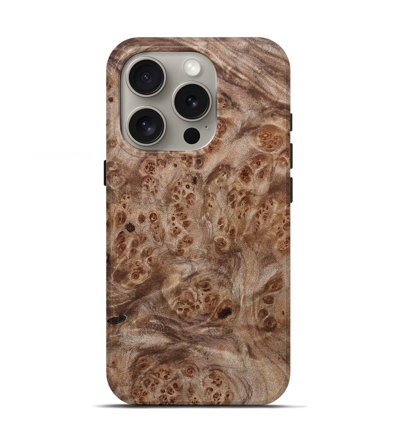 iPhone 16 Pro Wood Live Edge Phone Case - Jessica (Solid Wood, 832418)