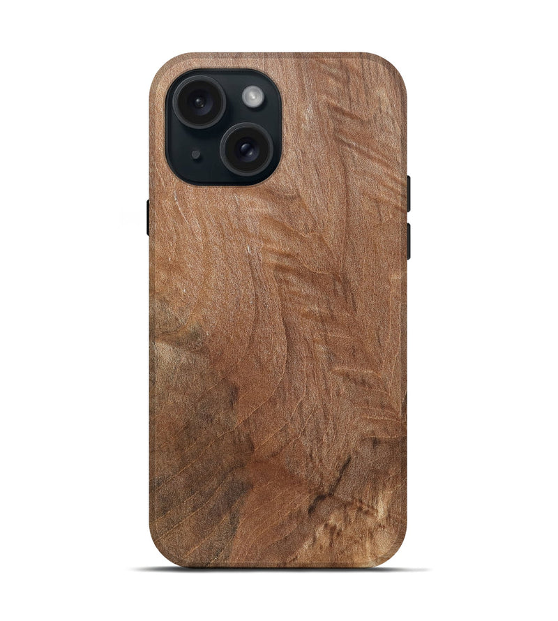 iPhone 15 Wood Live Edge Phone Case - Alivia (Solid Wood, 832421)