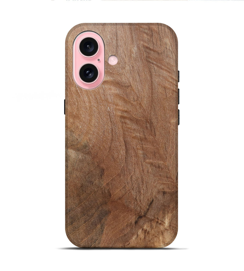 iPhone 16 Wood Live Edge Phone Case - Alivia (Solid Wood, 832421)