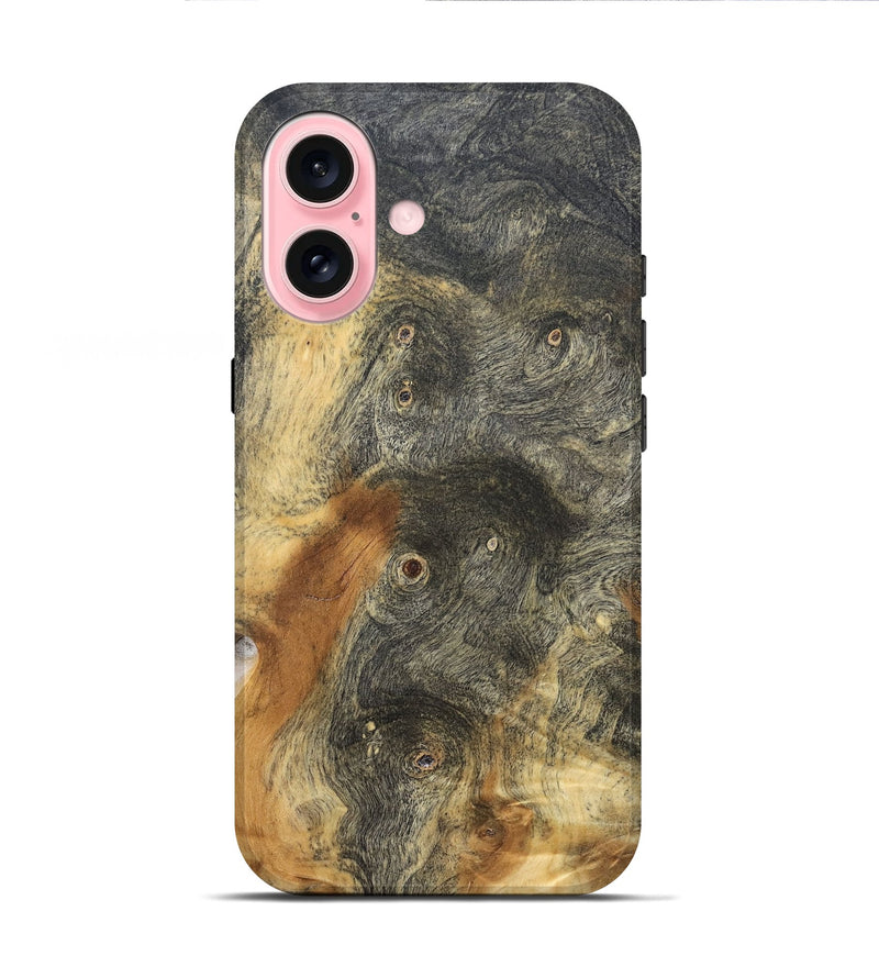iPhone 16 Wood Live Edge Phone Case - Chelsi (Solid Wood, 832422)