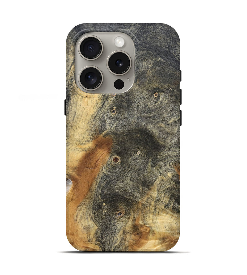 iPhone 16 Pro Wood Live Edge Phone Case - Chelsi (Solid Wood, 832422)