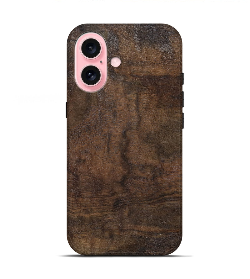 iPhone 16 Wood Live Edge Phone Case - Mathew (Solid Wood, 832424)