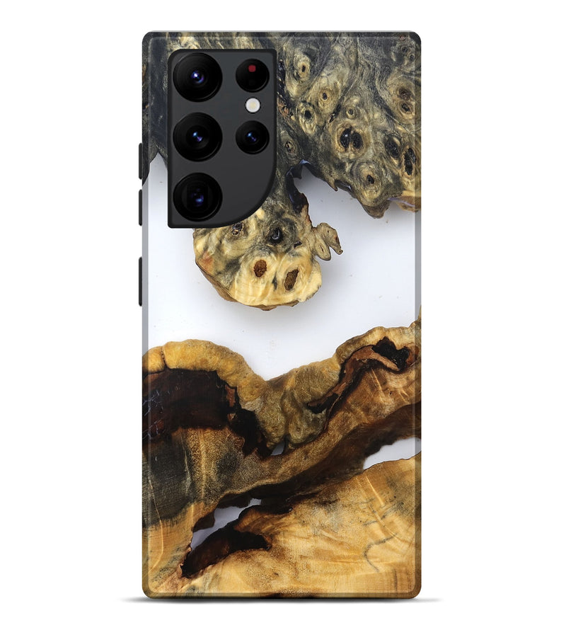 Galaxy S22 Ultra Wood Live Edge Phone Case - Ransom (Clear, 832663)