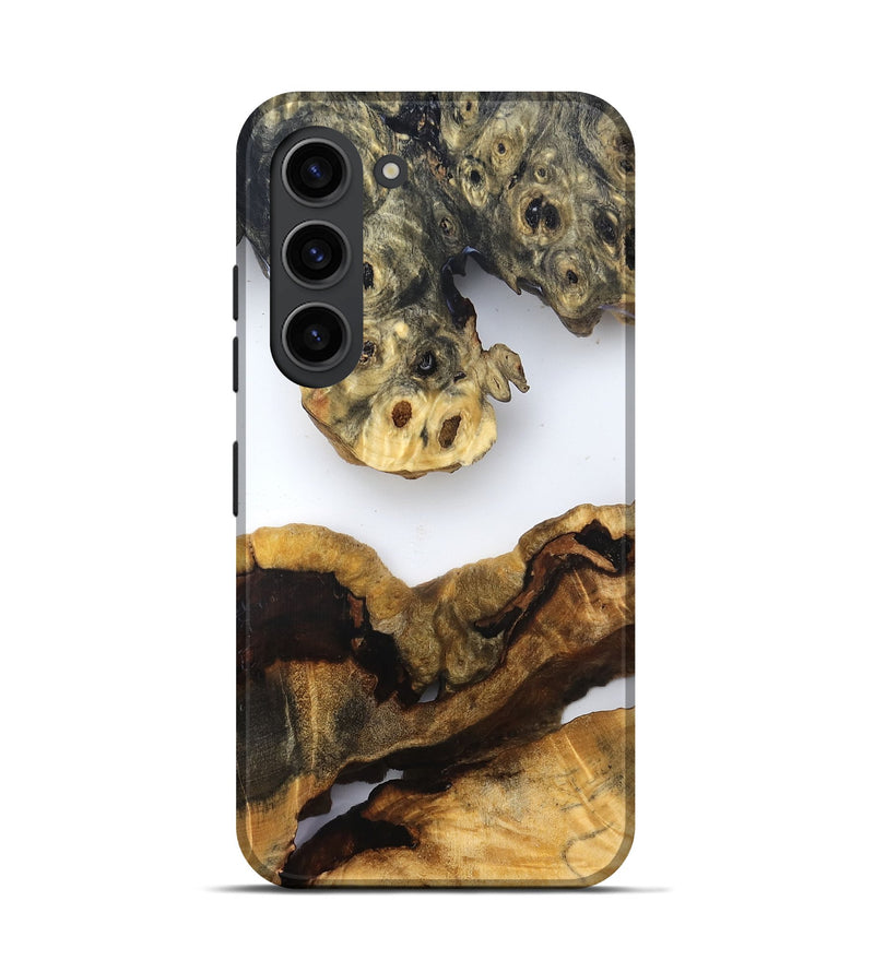 Galaxy S23 Wood Live Edge Phone Case - Ransom (Clear, 832663)