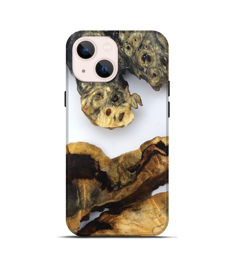 iPhone 13 mini Wood Live Edge Phone Case - Ransom (Clear, 832663)
