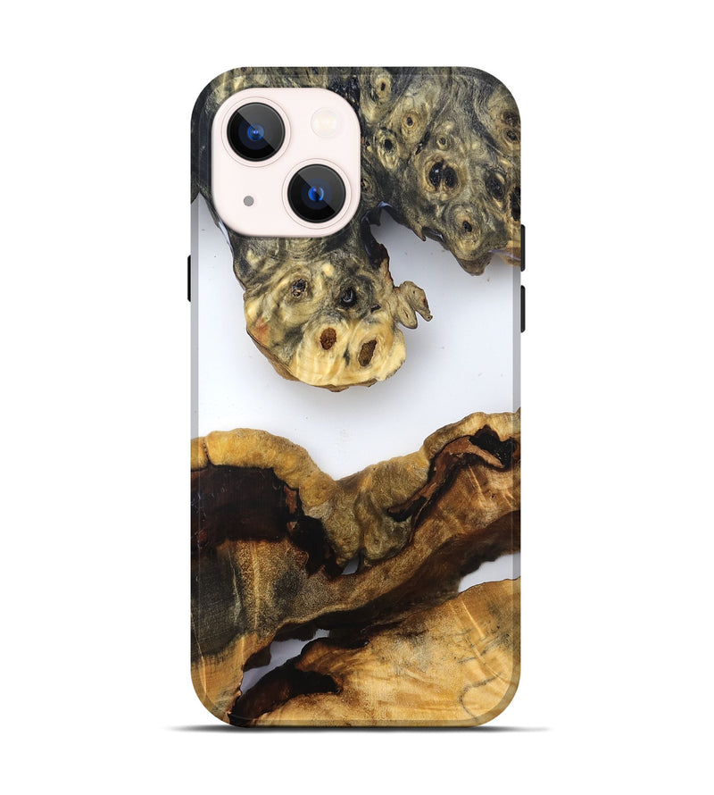 iPhone 14 Wood Live Edge Phone Case - Ransom (Clear, 832663)