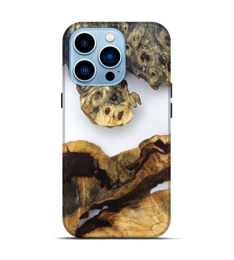 iPhone 14 Pro Wood Live Edge Phone Case - Ransom (Clear, 832663)