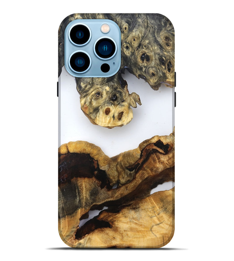 iPhone 14 Pro Max Wood Live Edge Phone Case - Ransom (Clear, 832663)