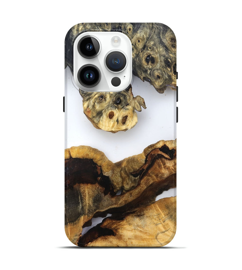 iPhone 15 Pro Wood Live Edge Phone Case - Ransom (Clear, 832663)