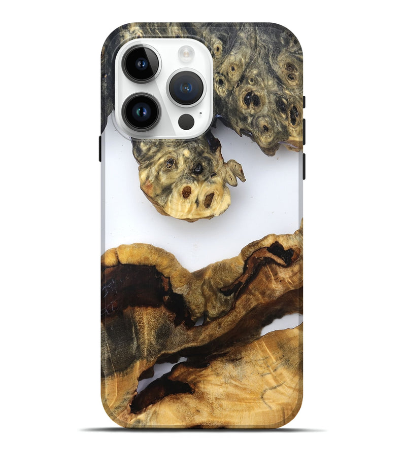 iPhone 15 Pro Max Wood Live Edge Phone Case - Ransom (Clear, 832663)