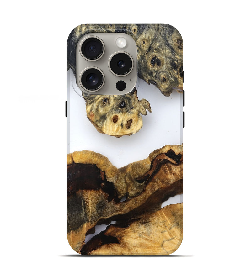 iPhone 16 Pro Wood Live Edge Phone Case - Ransom (Clear, 832663)