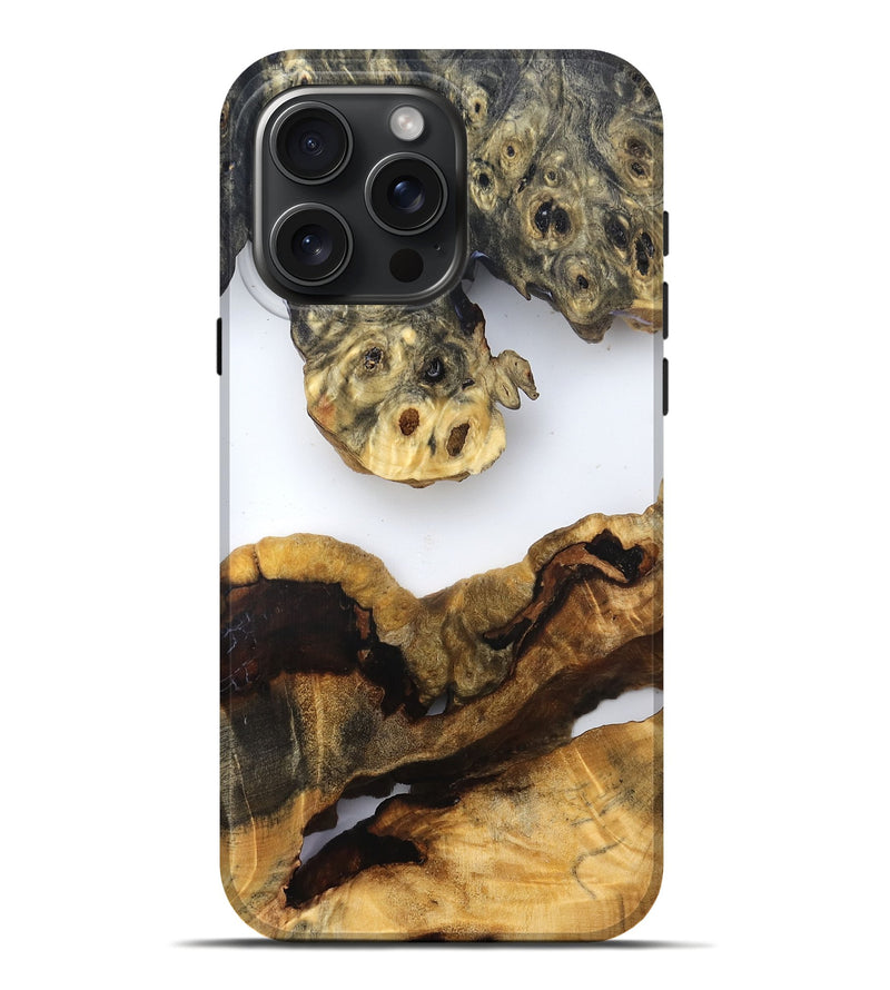 iPhone 16 Pro Max Wood Live Edge Phone Case - Ransom (Clear, 832663)
