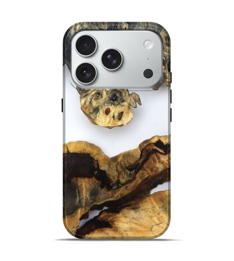 iPhone 18 Pro Wood Live Edge Phone Case - Ransom (Clear, 832663)