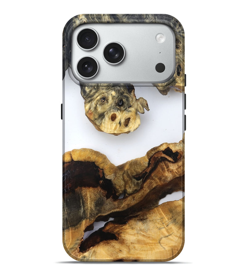 iPhone 18 Pro Max Wood Live Edge Phone Case - Ransom (Clear, 832663)
