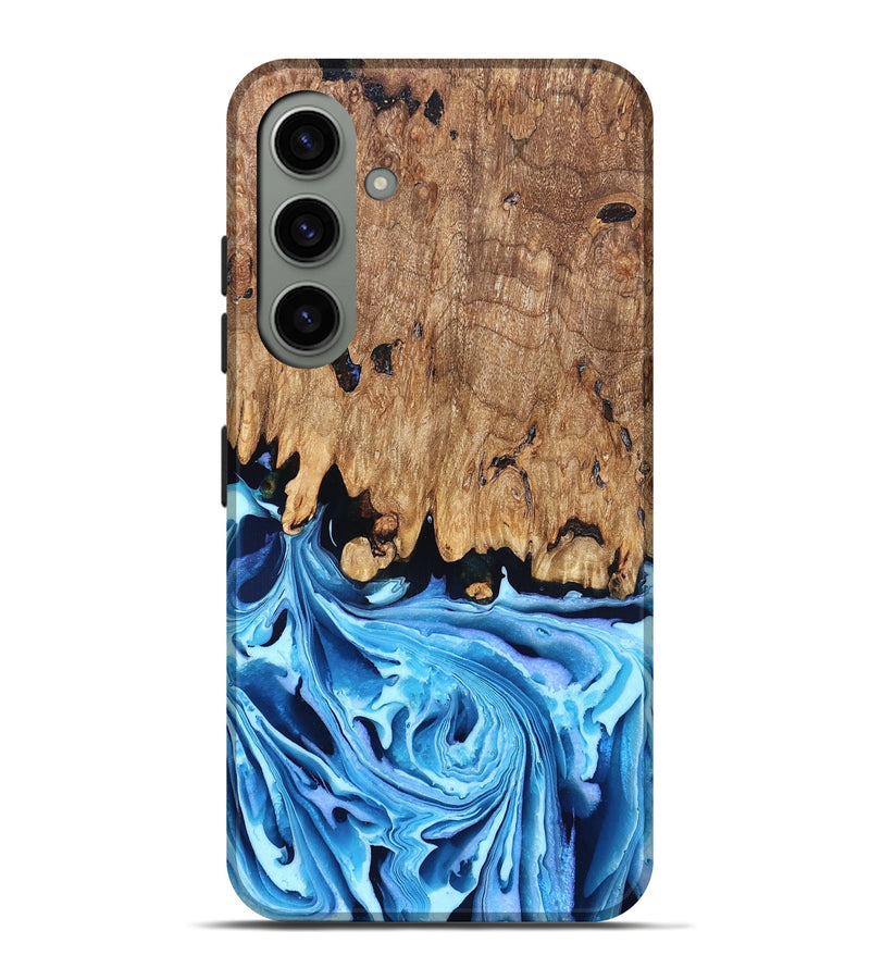 Galaxy S24 Plus Wood Live Edge Phone Case - Corey (Blue, 832664)