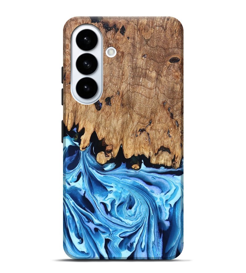 Galaxy S26 Plus Wood Live Edge Phone Case - Corey (Blue, 832664)