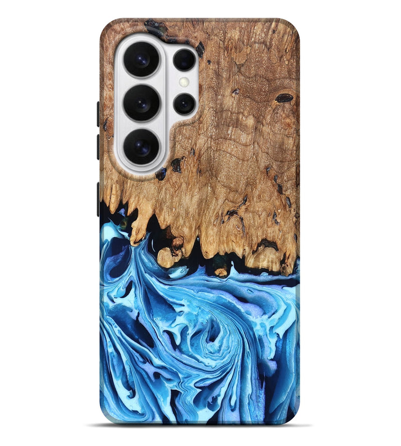 Galaxy S26 Ultra Wood Live Edge Phone Case - Corey (Blue, 832664)