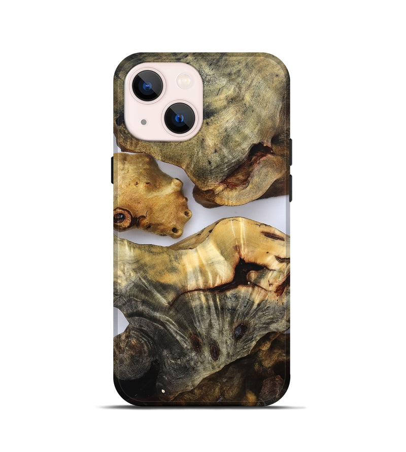 iPhone 13 mini Wood Live Edge Phone Case - Kaylen (Clear, 832665)