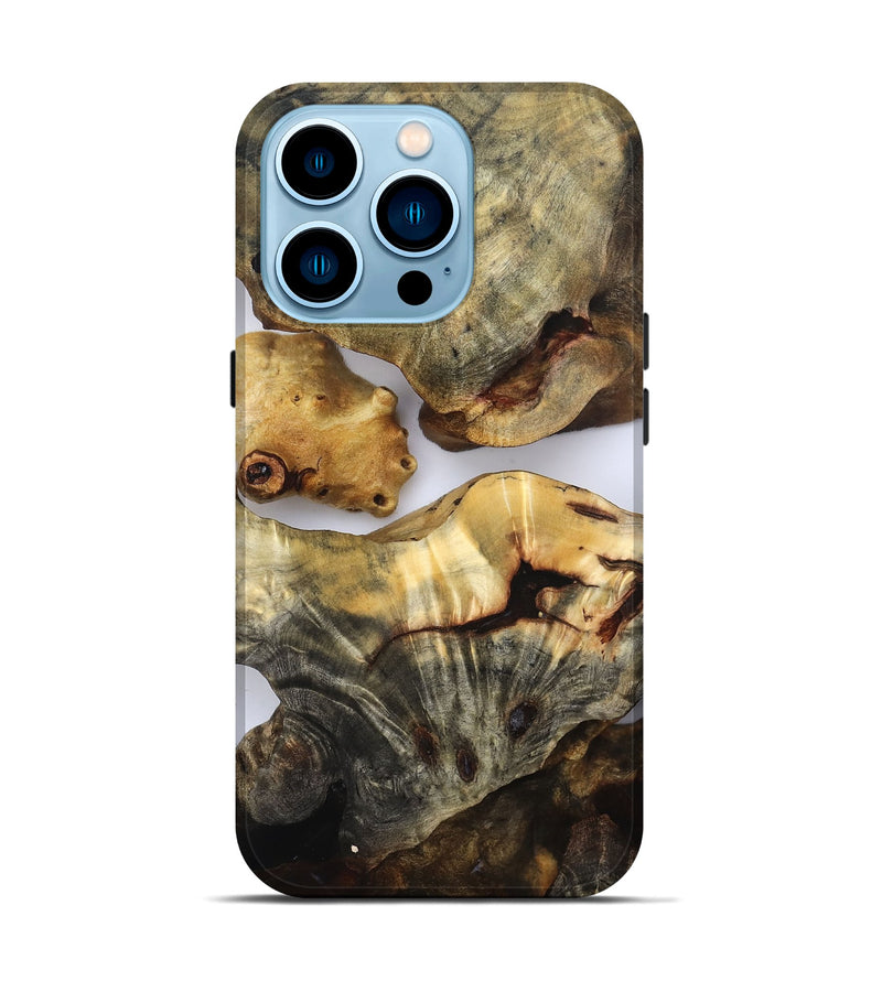iPhone 14 Pro Wood Live Edge Phone Case - Kaylen (Clear, 832665)