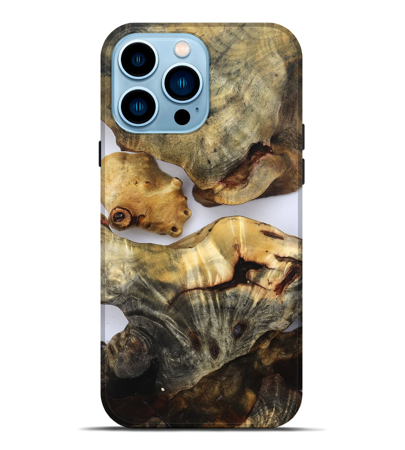 iPhone 14 Pro Max Wood Live Edge Phone Case - Kaylen (Clear, 832665)