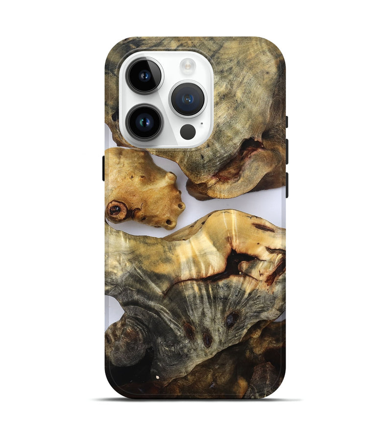 iPhone 15 Pro Wood Live Edge Phone Case - Kaylen (Clear, 832665)