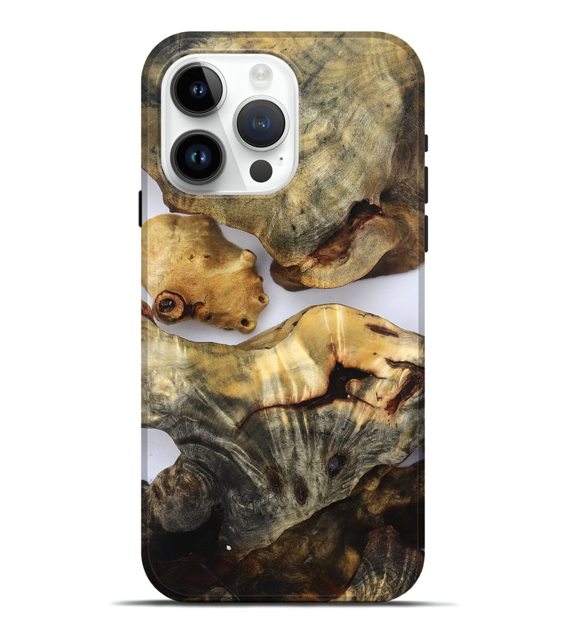 iPhone 15 Pro Max Wood Live Edge Phone Case - Kaylen (Clear, 832665)