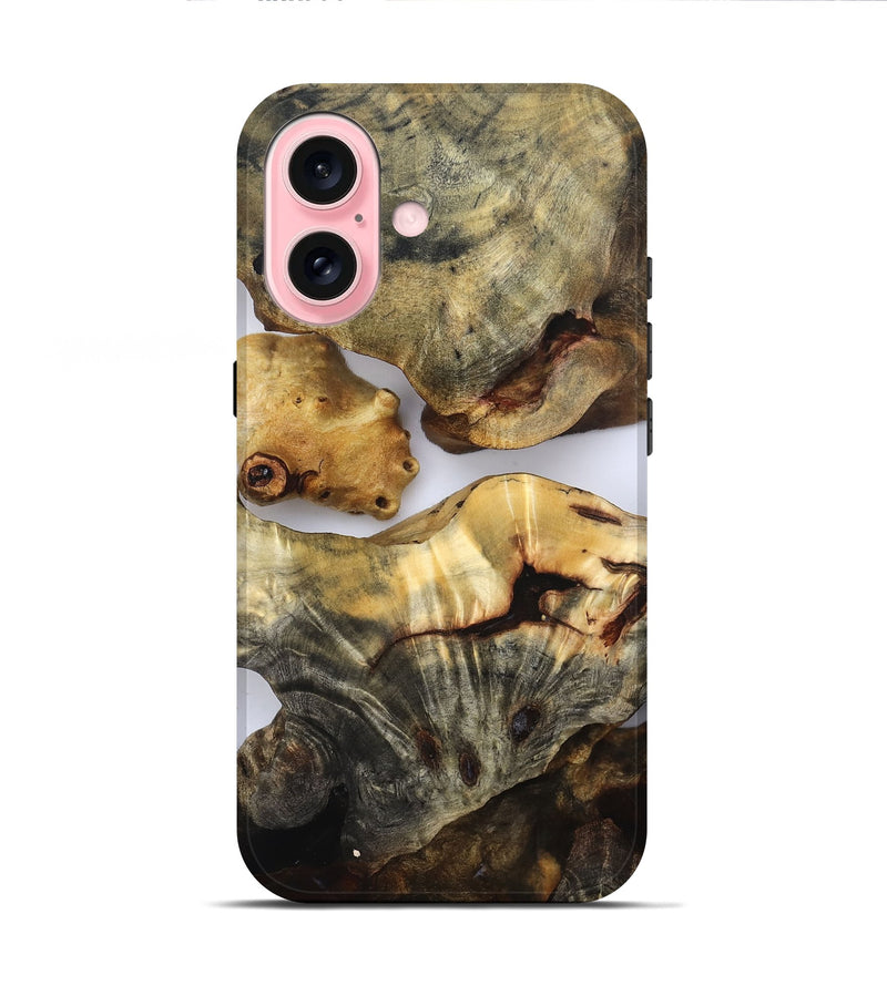 iPhone 16 Wood Live Edge Phone Case - Kaylen (Clear, 832665)