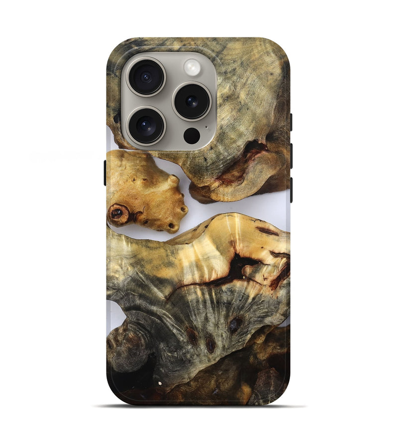 iPhone 16 Pro Wood Live Edge Phone Case - Kaylen (Clear, 832665)
