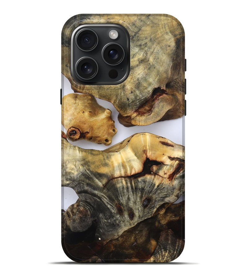 iPhone 16 Pro Max Wood Live Edge Phone Case - Kaylen (Clear, 832665)