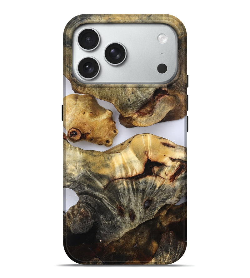 iPhone 18 Pro Max Wood Live Edge Phone Case - Kaylen (Clear, 832665)